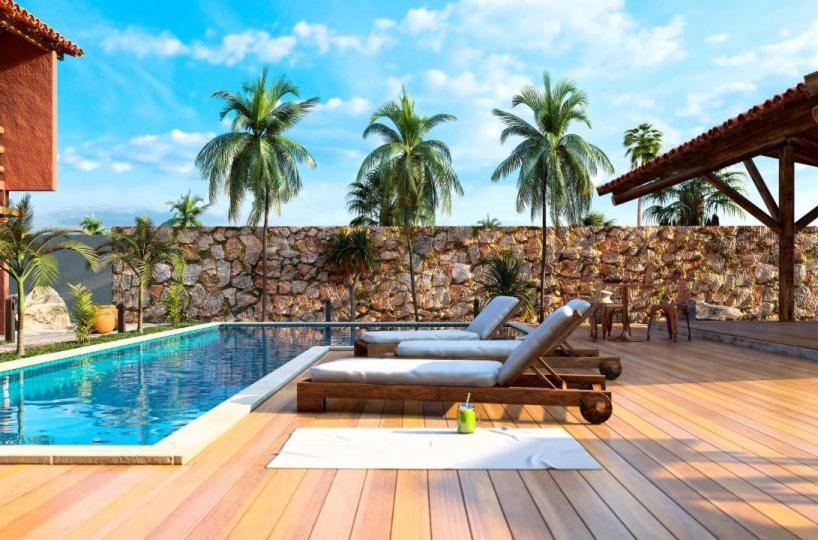 Casa Na Praia Com Piscina Луис-Коррея Экстерьер фото